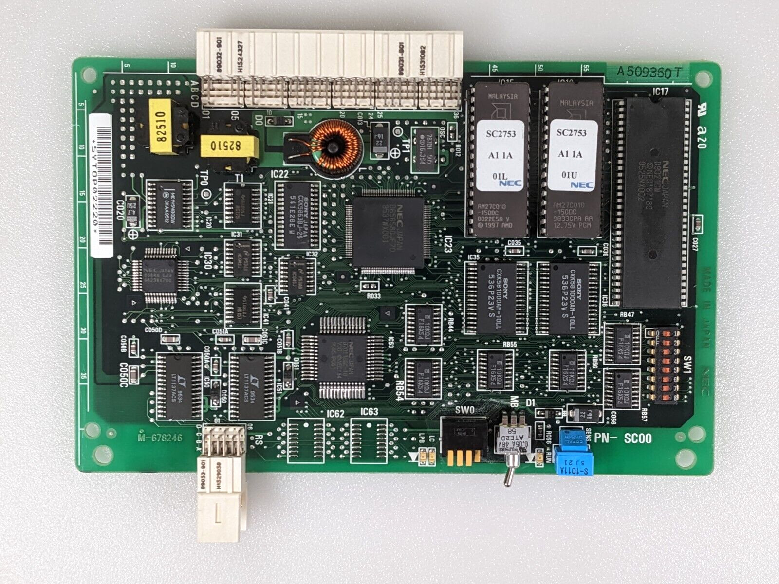 NEC NEAX 2000 IPS/IVS PN-SC00 SC00 Common Channel Handler Card M-678246