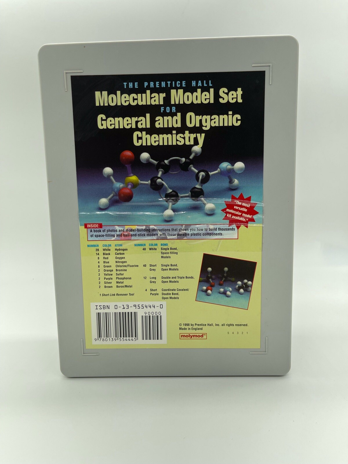 The Prentice Hall Molecular Model Set For General And Organic Chemistry  1998