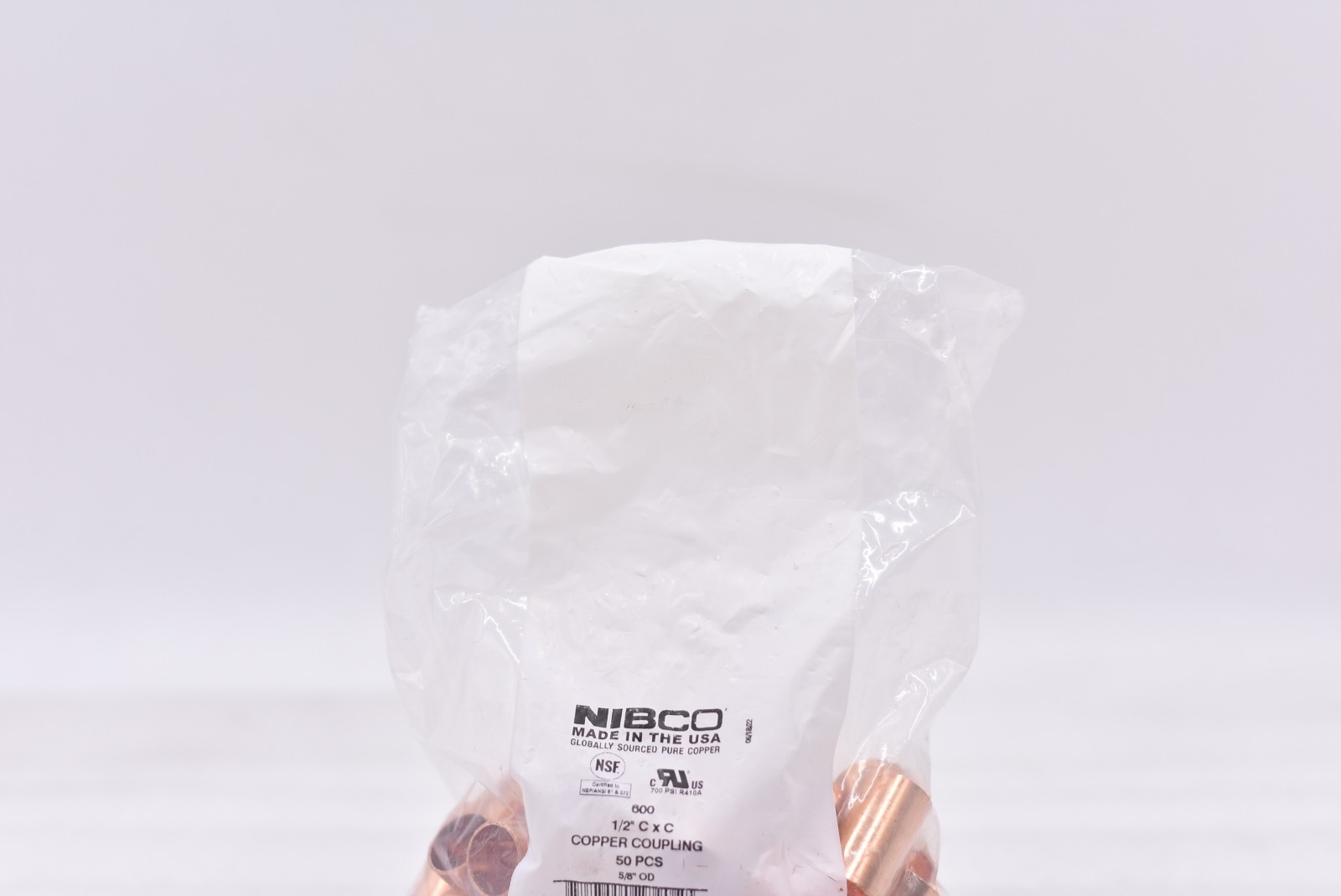 NIBCO 1/2" C x C Copper Coupling 50pcs