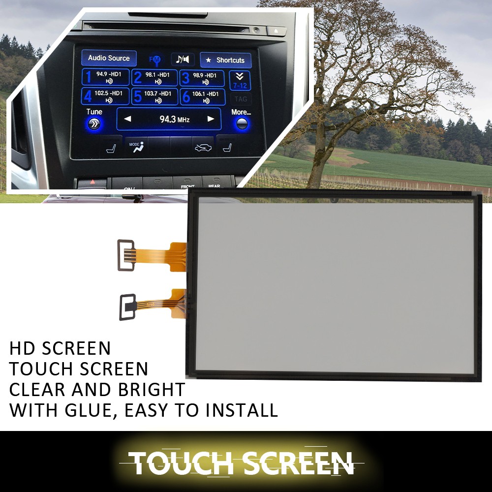7" Car Radio Touch Screen Glass Digitizer 4 Pin Fits For 2015-2017 Acura TLX