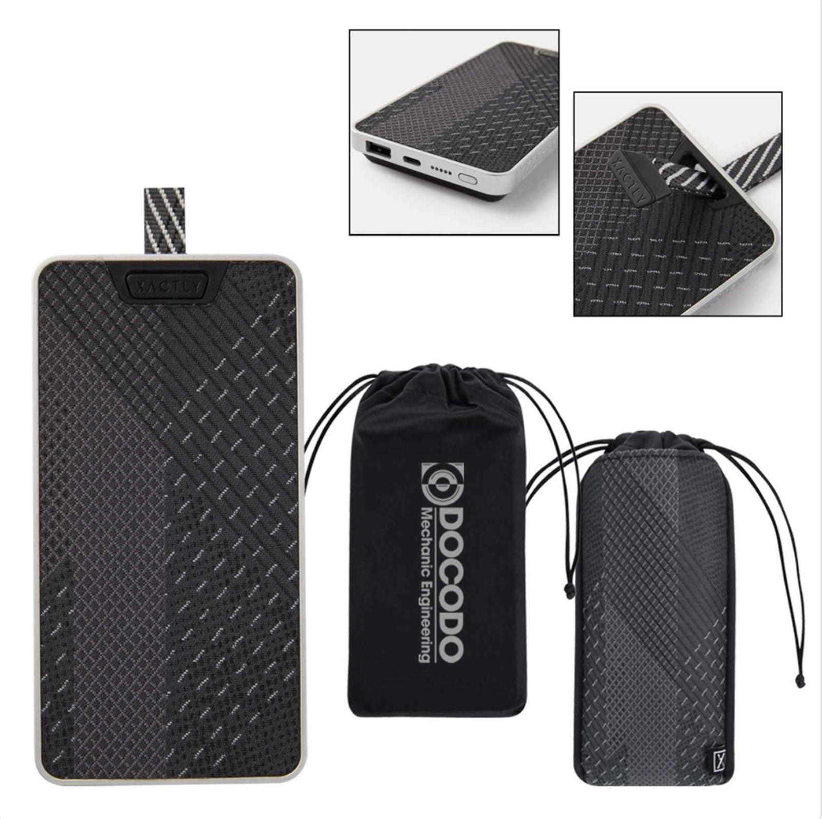 DOCOODO Portable Power Bank with Protective Carrying Pouch