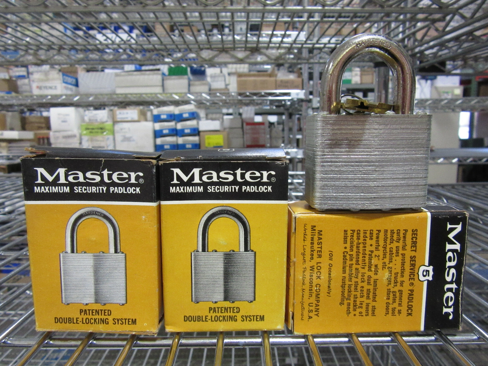 (3) Master Lock 5KD Locks Keyed Different 2 Keys NEW!!! in Factory Box Free Ship