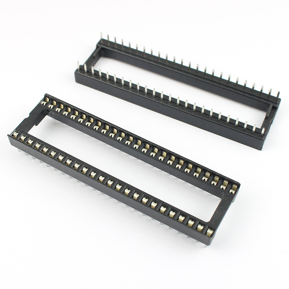 10Pcs 2.54mm 48 Pin 48P DIP IC Socket Adaptor Solder Flat Wide Reinforcement