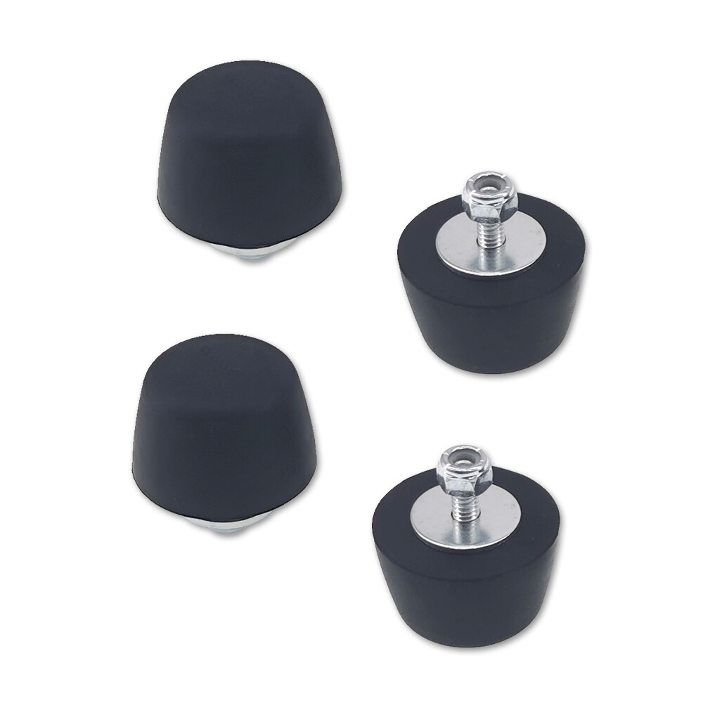 4pcs Black Rubber Bumper Cushion Hood Bump Stop For 1987-2018 Jeep Wrangler JK