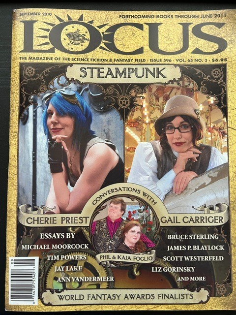 Locus Magazine September 2010 special issue on steampunk, very good condition