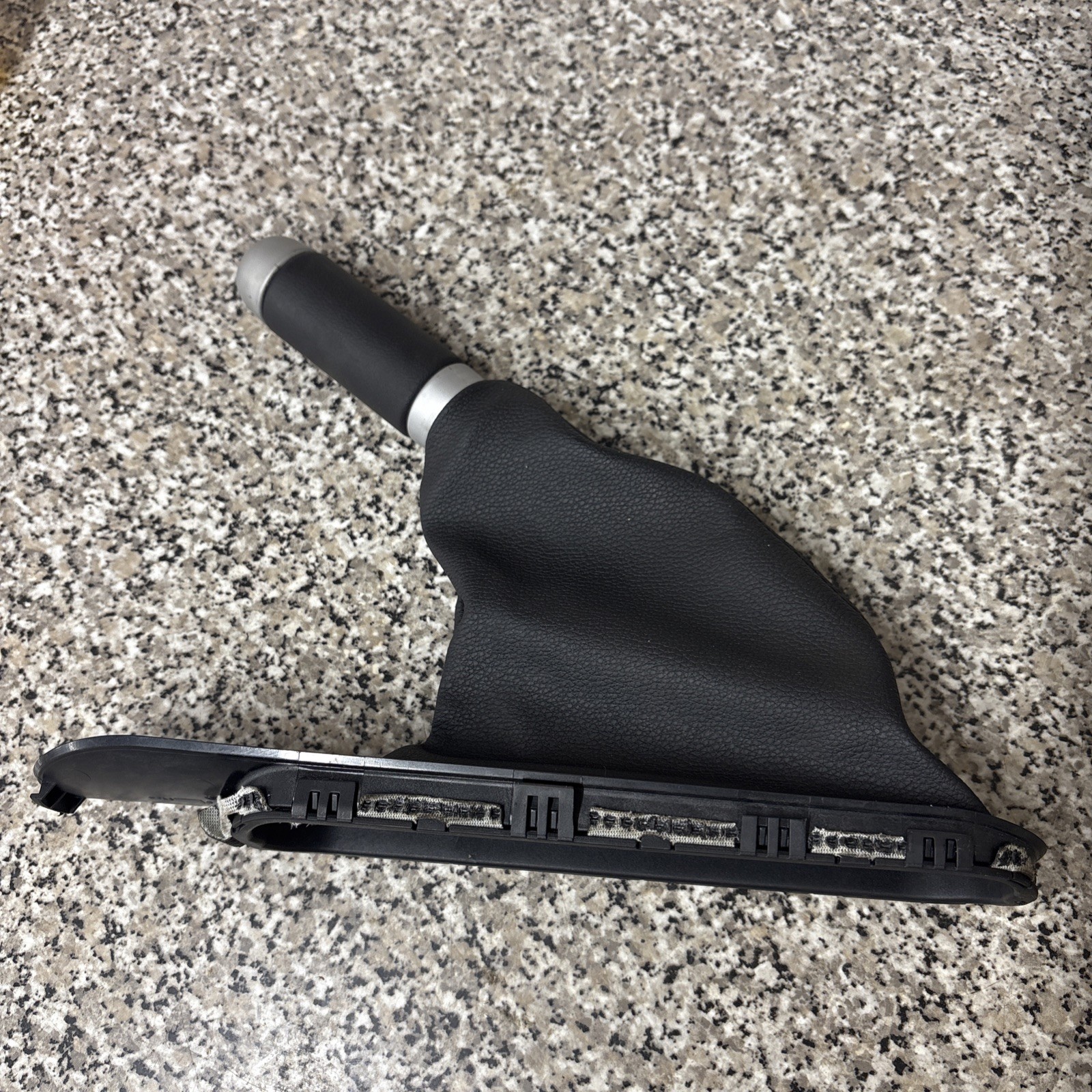 Mini Cooper S One D R55 R56 Genuine Leather Handbrake Gaiter 2006-14 SILVER TIDY