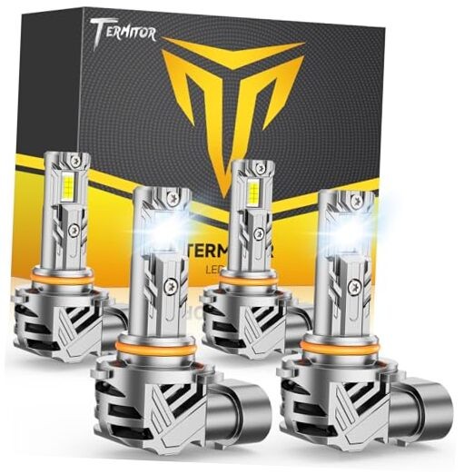 Upgraded 9005 9006 Light Bulbs Combo 120,000LM 1200% Brighter 6500K 9005+9006