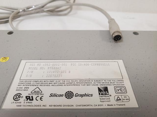 Vintage Silicon Graphics RT68567 1Z14-101 B Computer Keyboard