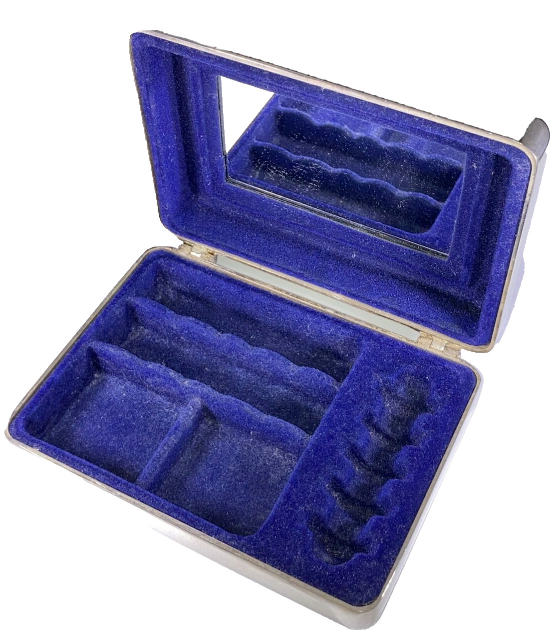 International Silver Co Velvet Lined Sterling Silver Plate Jewelry Box