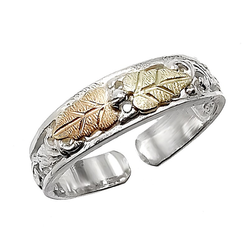 Black Hills Gold Sterling Silver Toe Ring - FAST SHIPPING