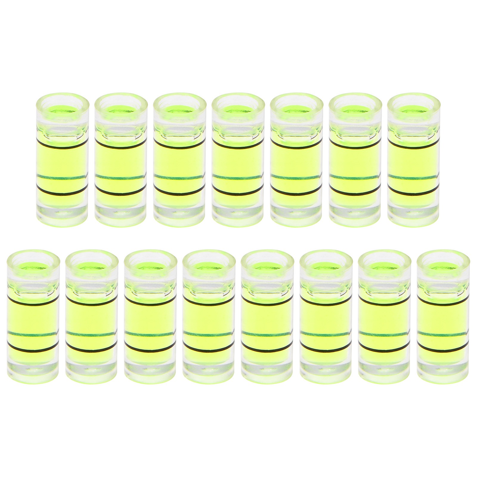 15pcs Small Cylindrical Bubble Level Vials 5x12mm Levels Measuring Tools]