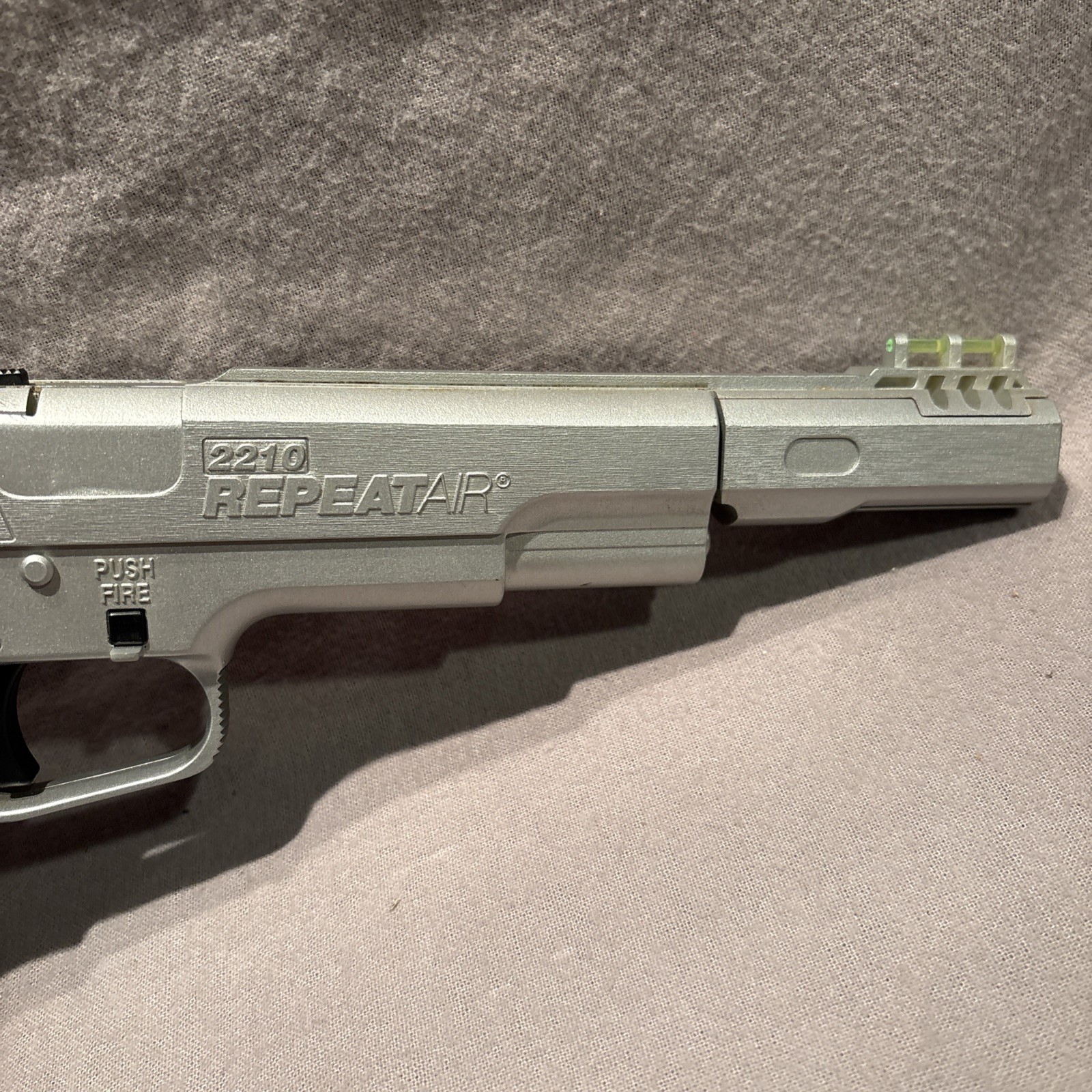 Crosman 2210 .22 Pellet Pistol Co2 Silver Repeat Air Tested