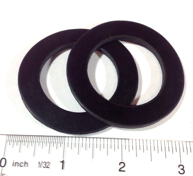 1 PAIR, 1-1/2" ROUND EPDM Rubber Water Meter Coupling Gaskets,1/8 thick