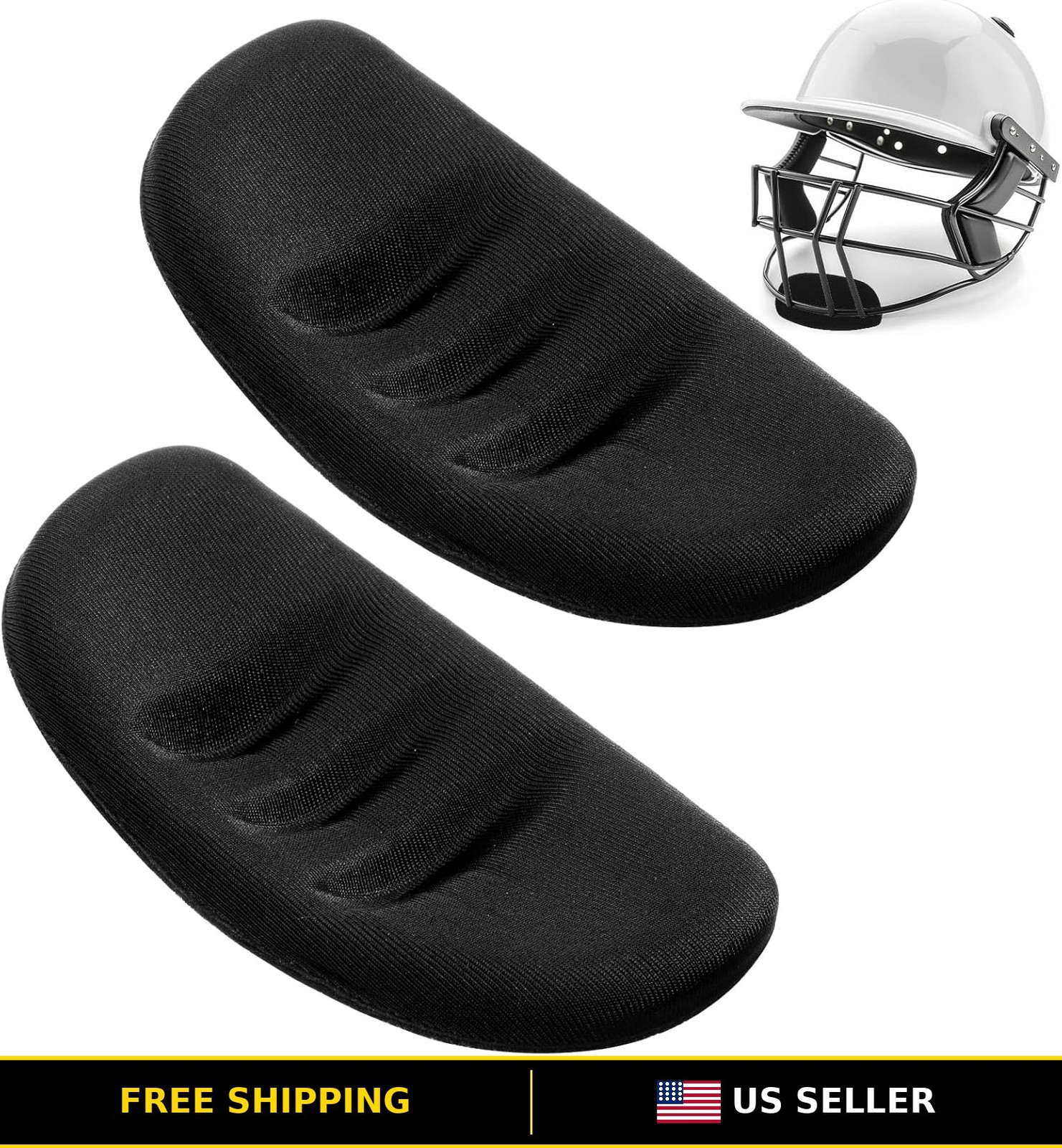 Softball Face Mask Replacement Chin Cups & Pads for Fielder's Defense