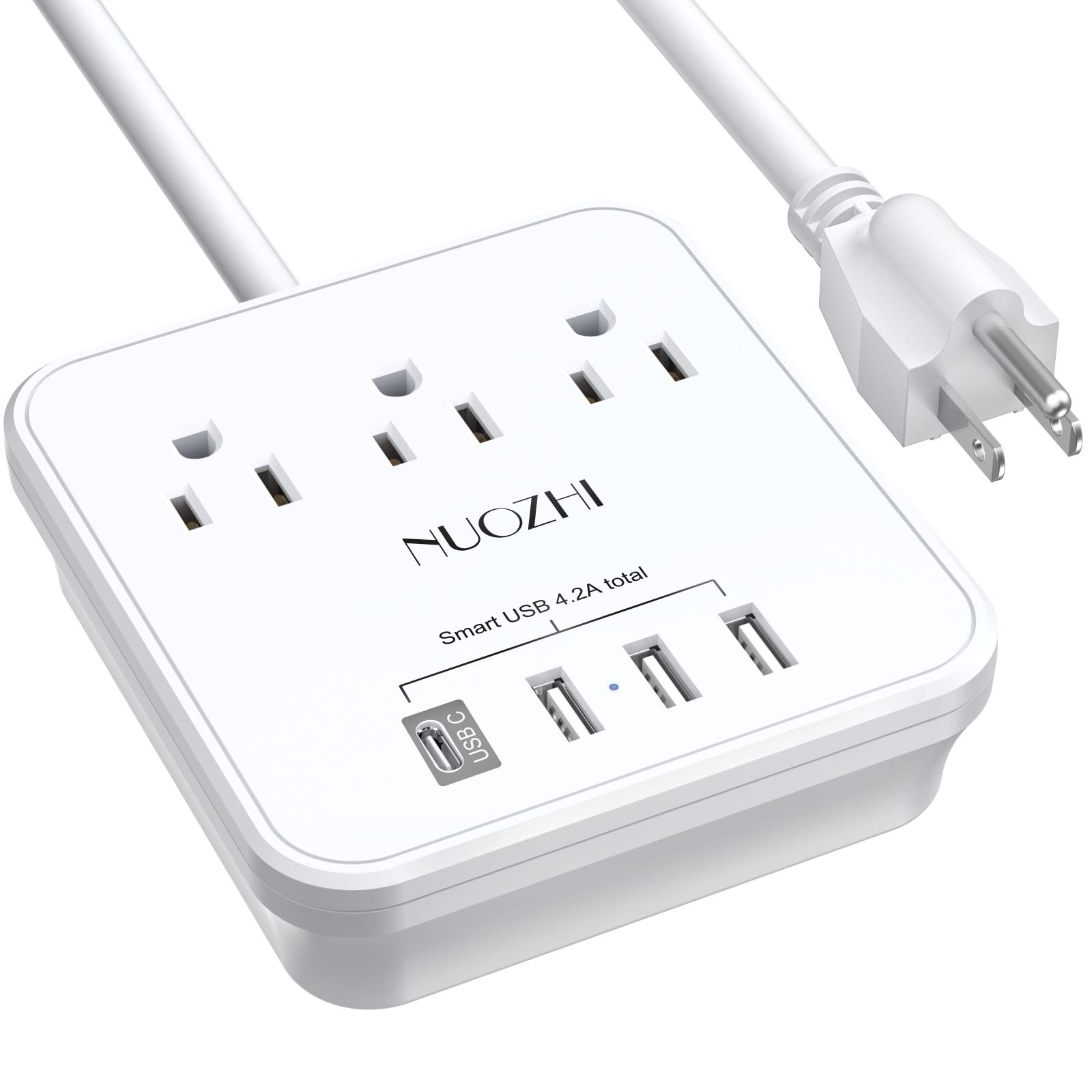 Cruise Essentials, 6 Ft Power Strip with 3 Outlets and 4 USB Ports(1 USB C), ...