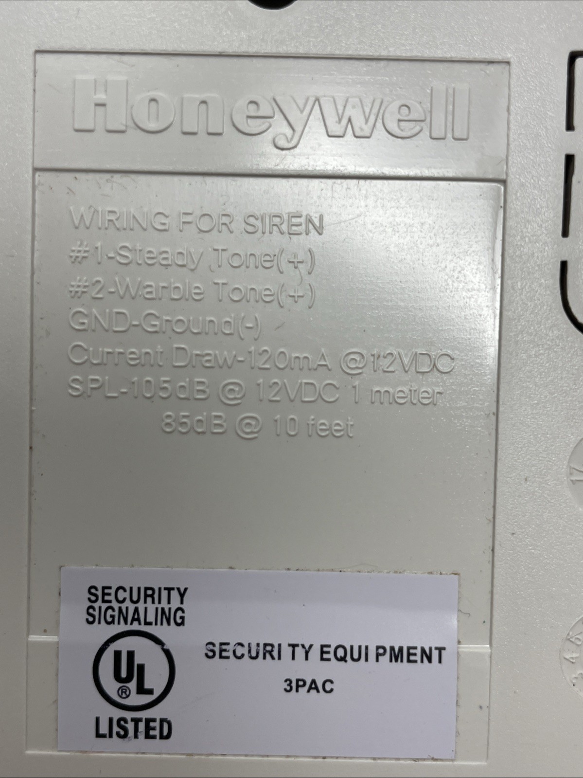 Honeywell Wave2PD Piezo-Dynamic Indoor Siren (D9)