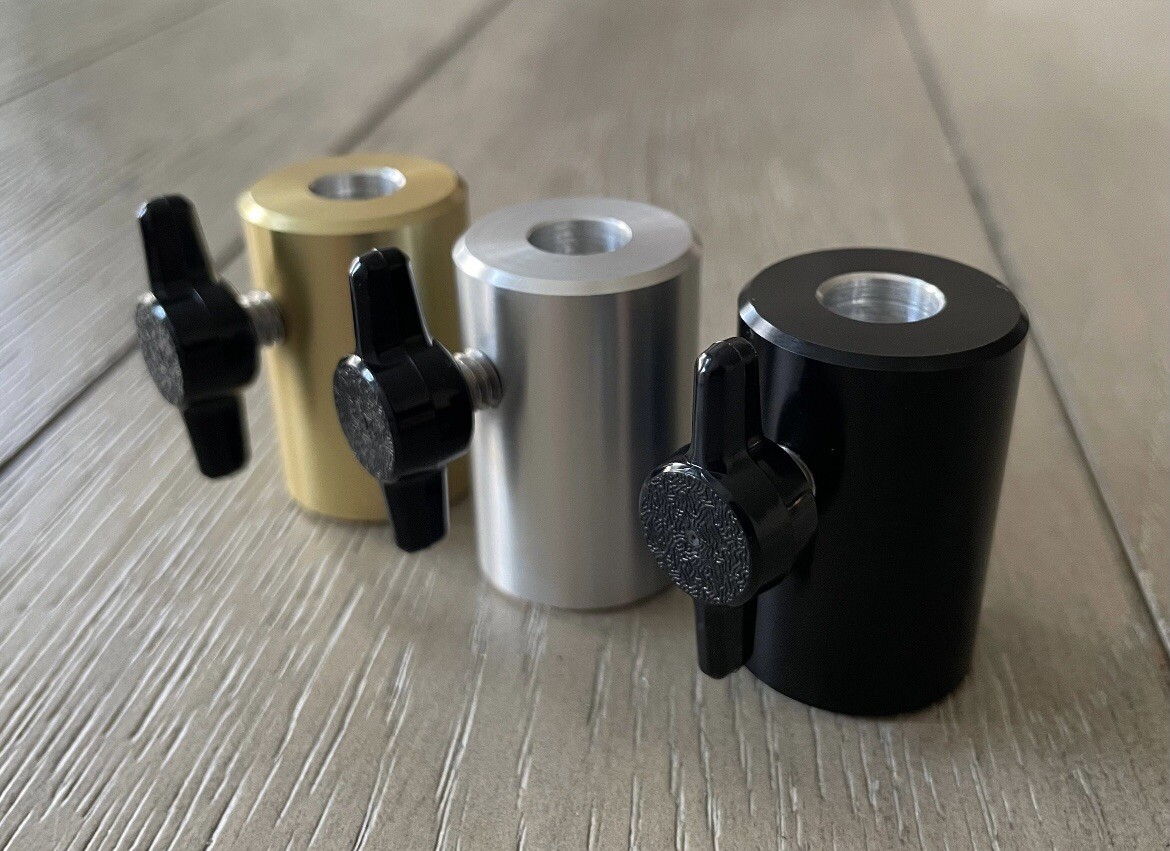 Gold/Brass Fly Tying Base Stem Adapter