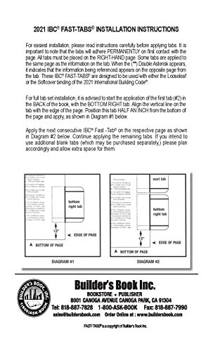 2021 International Building Code IBC Fast Tabs