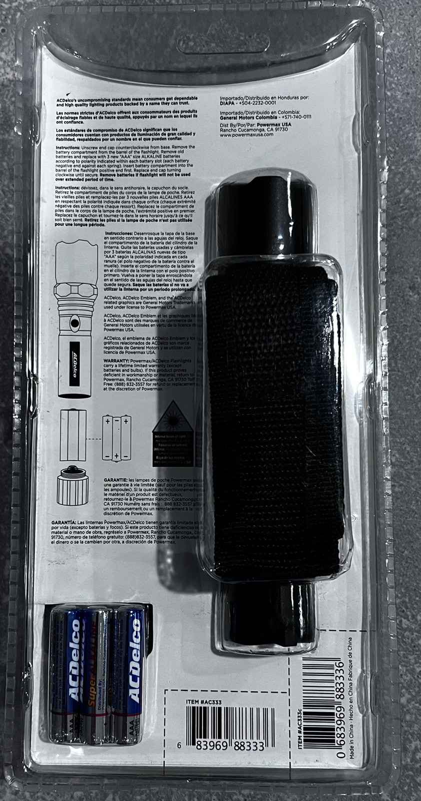 AC Delco 200 lm professional LED flashlight