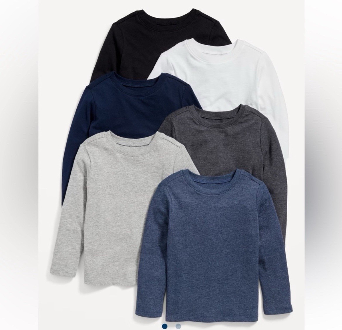 NWT 6-Pack Old Navy Baby Toddler Kids Boys Long Sleeve Shirts Tops 18-24M
