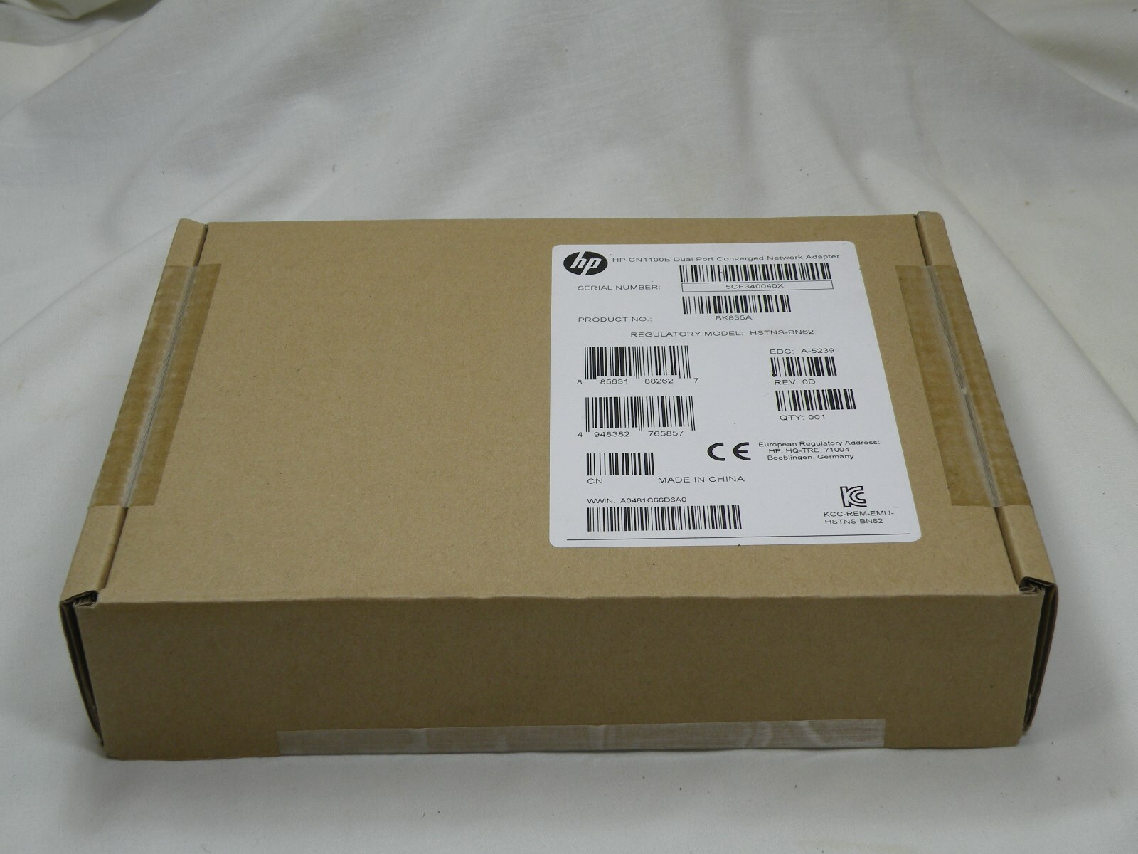 HP BK835A CN1100E Dual Port 10Gigabit Converged Network Adapter - PCI Express