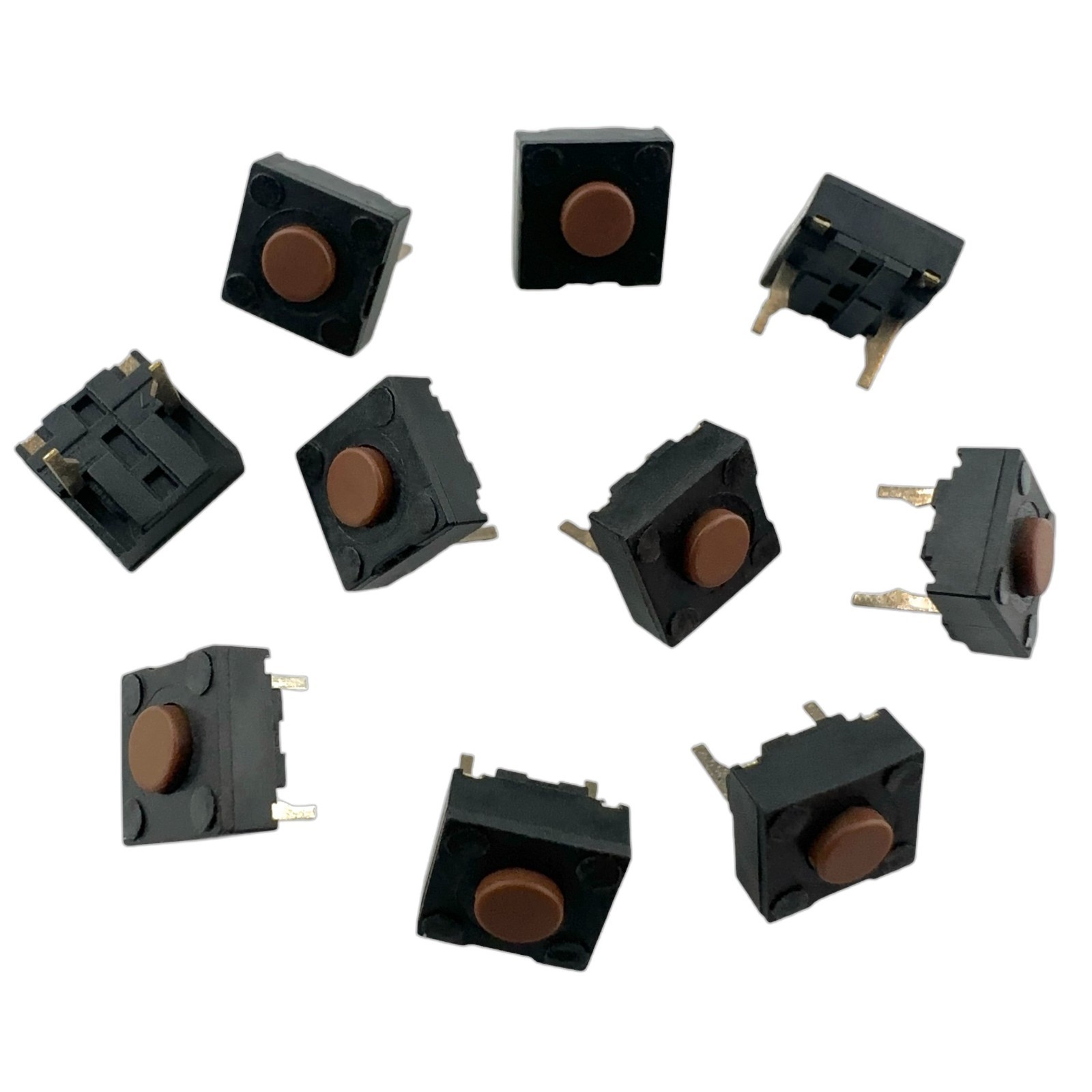 10x Kailh Red Square 2-Pin Mouse Micro Switch 6x6x3.5mm