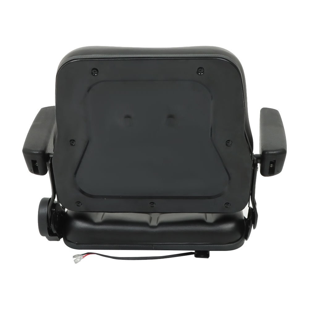 Universal Forklift Seat Fold Down Tractor Seat Adjustable Back & Armrest