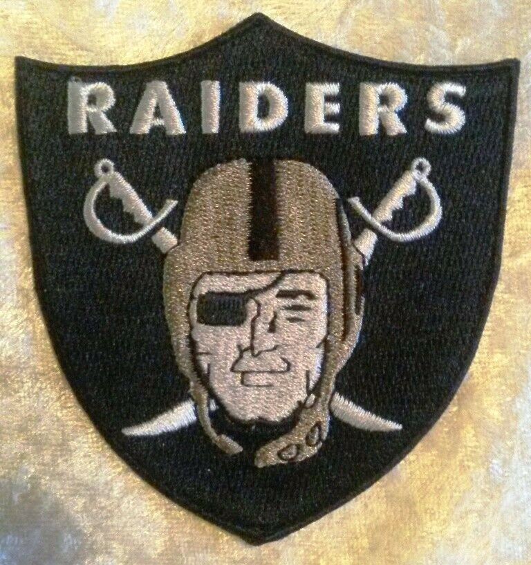 Las Vegas Raiders BIG 5.5" Iron or Sew On Embroidered Patch ~Free Tracking!