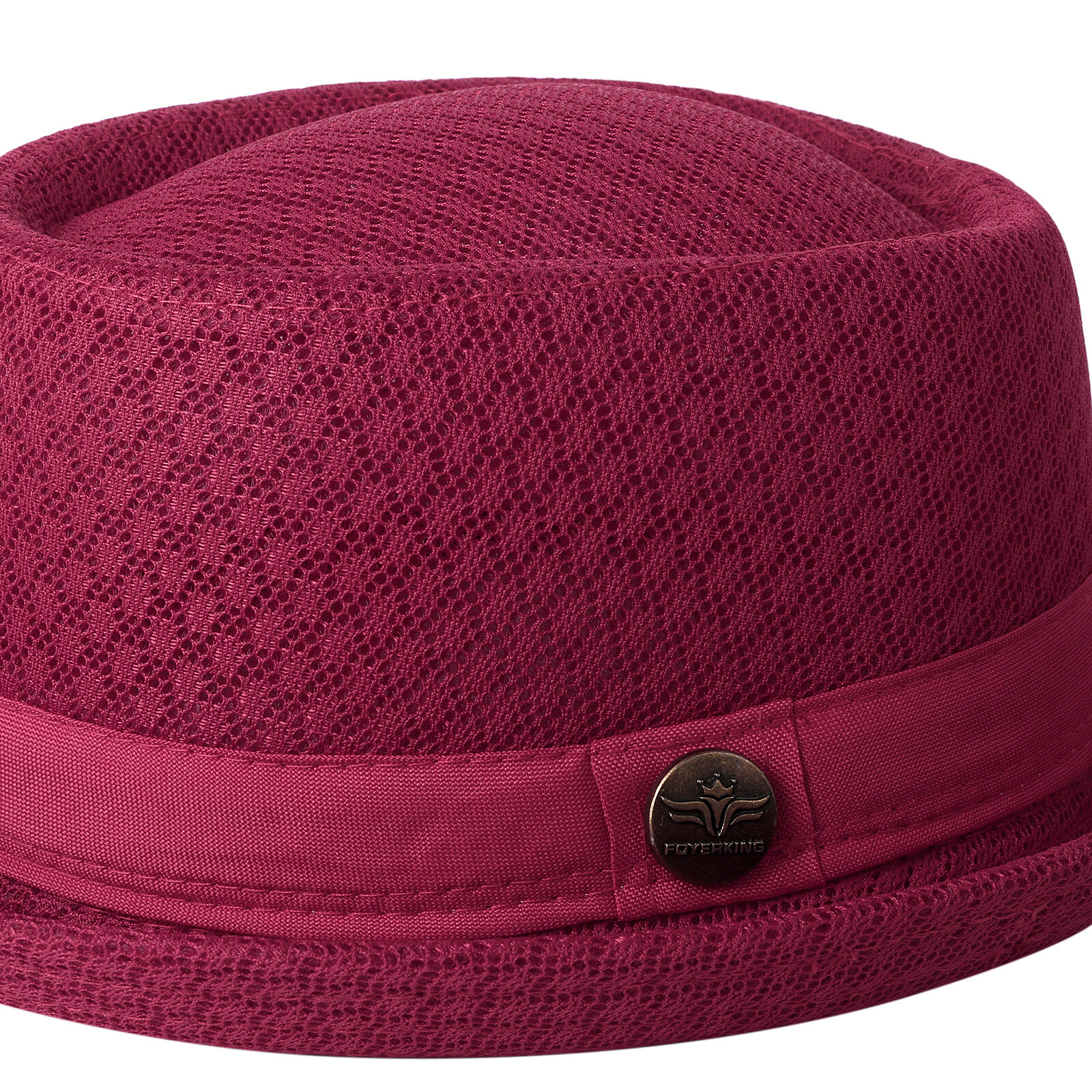 Men Women Soft Mesh Pork Pie Fedora Hat Trilby Flat Top Bowler Panama Jazz Cap