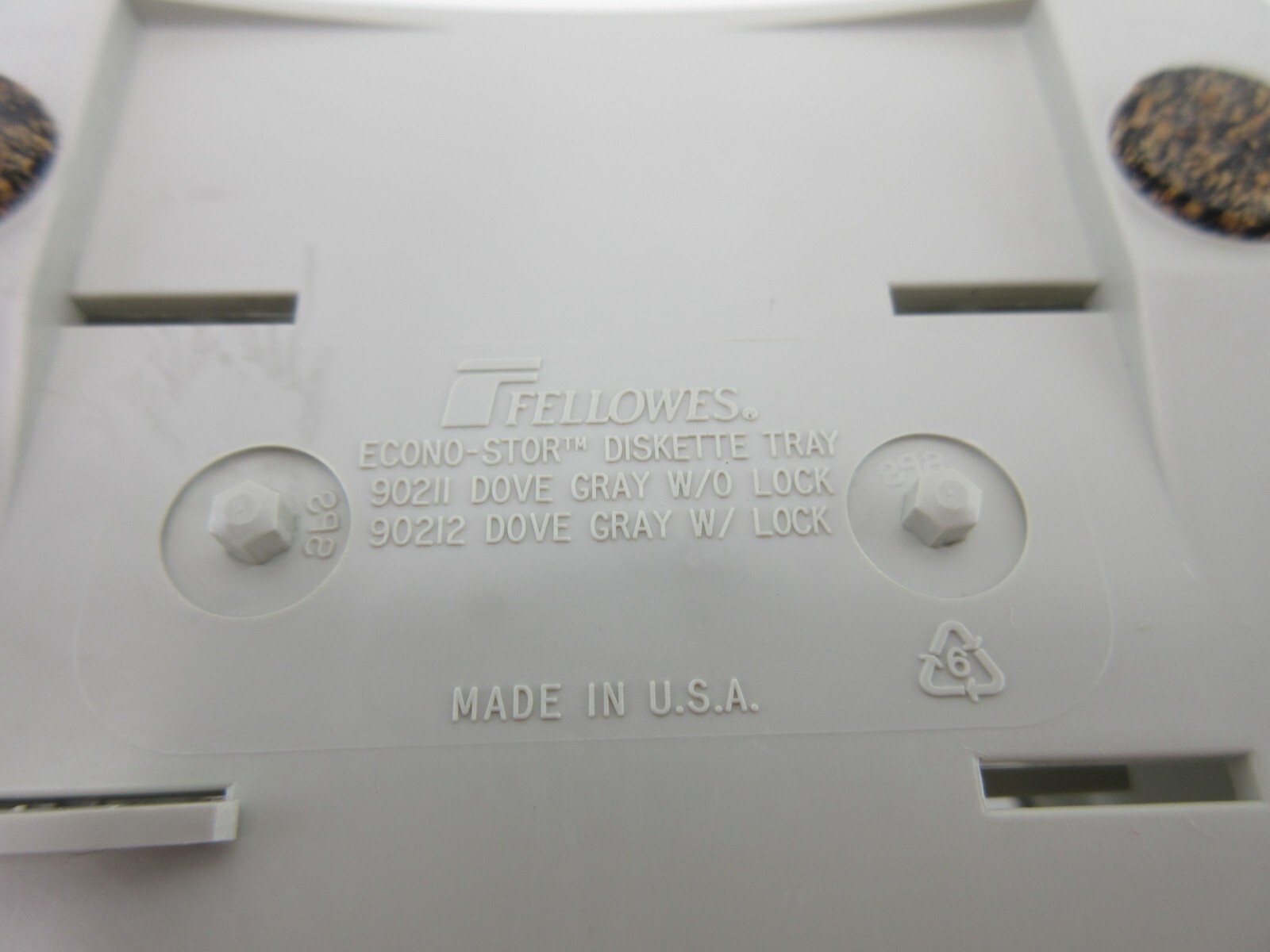 Fellowes 3.5 Diskette Storage Tray Box 3 1/2"
