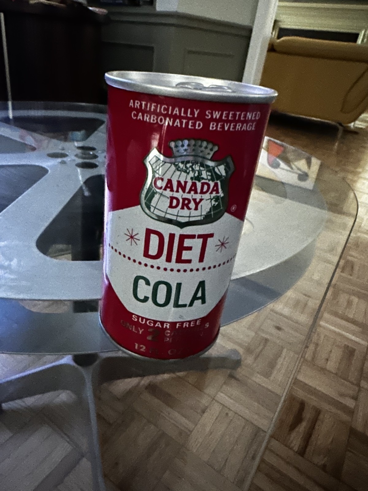 Vintage 1970's Canada Dry Diet Cola Can, Unopened, Empty, Very Good