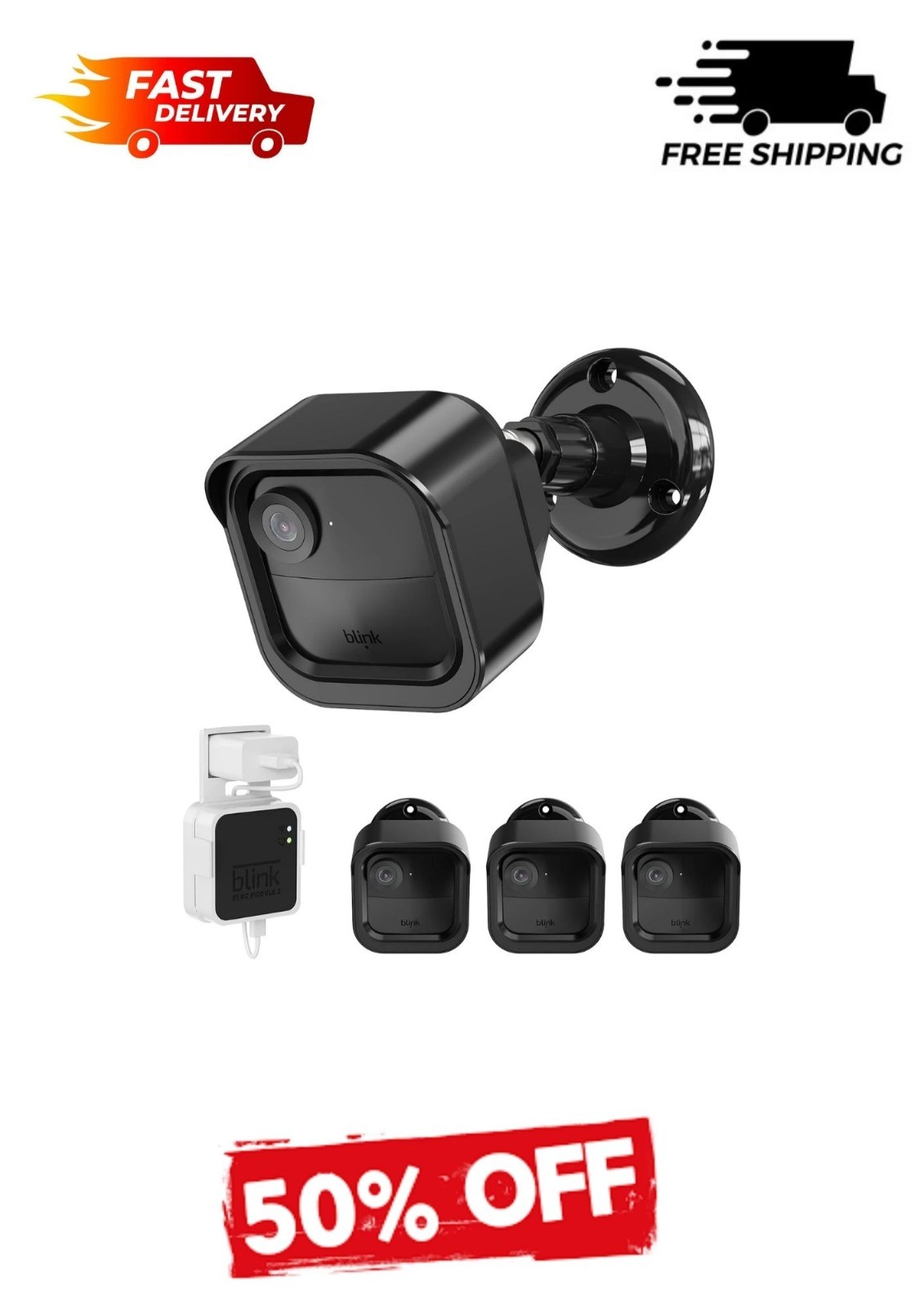 3 Pack All-New Blink Outdoor Camera Mount, Weatherproof Protective Housing