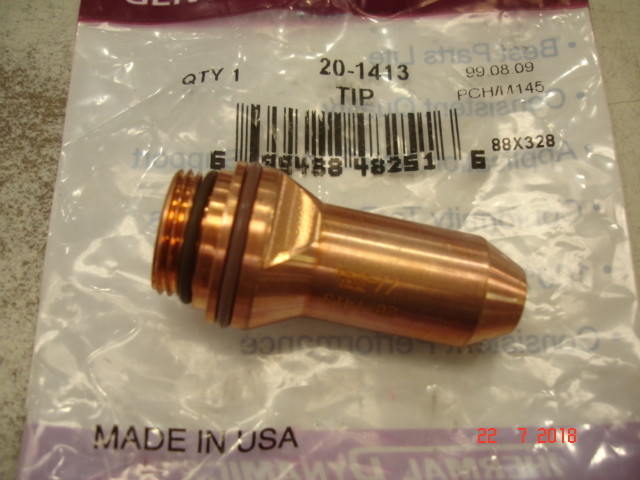 Thermal Dynamics Plasma Tip 20-1413 PCH145 $35 PCM145 Gouging tip