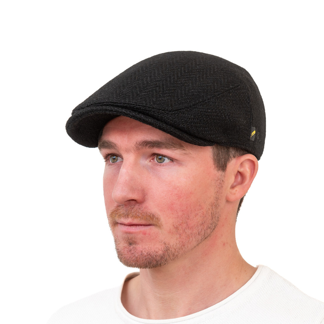 Hatman of Ireland 100% Donegal Tweed Contemporary Irish Flat Cap for Men