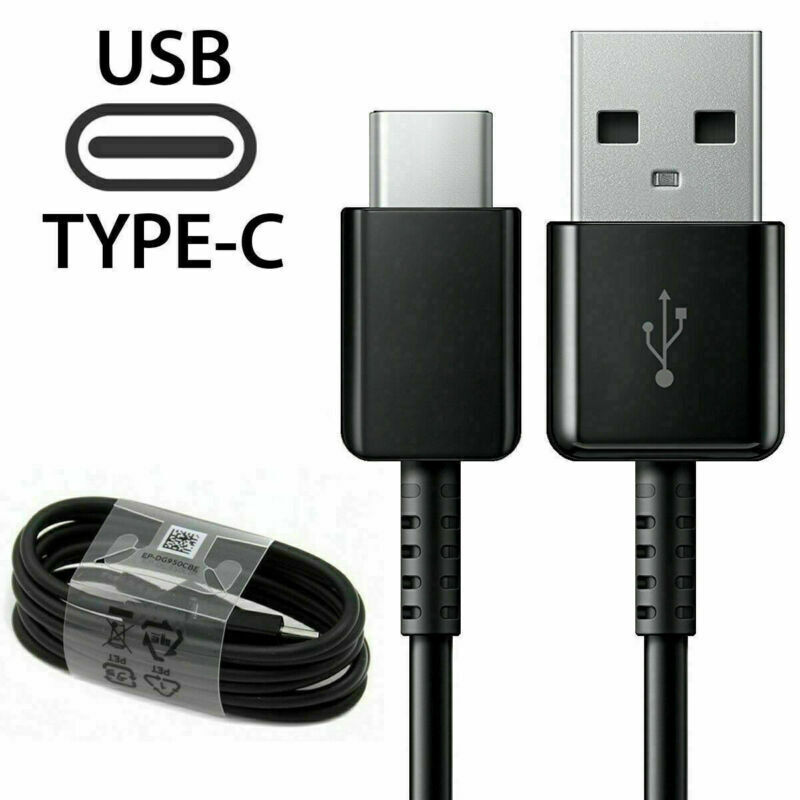 Samsung Original Super Fast Charger Travel Wall Charger USB & TypeC Cable Black