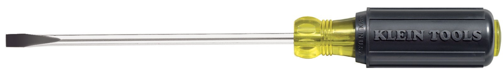 Klein Tools 605-6 1/4-Inch Cabinet Tip Screwdriver, Heavy Duty, 6-Inch
