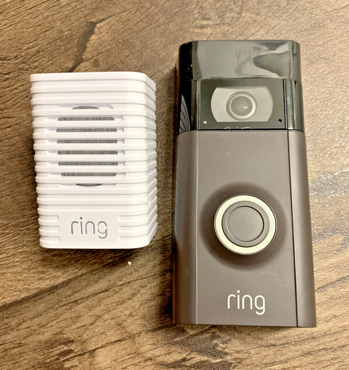 Ring Video Doorbell 2 Bronze Wi-Fi Motion Activated w/ Chime Battery Tested