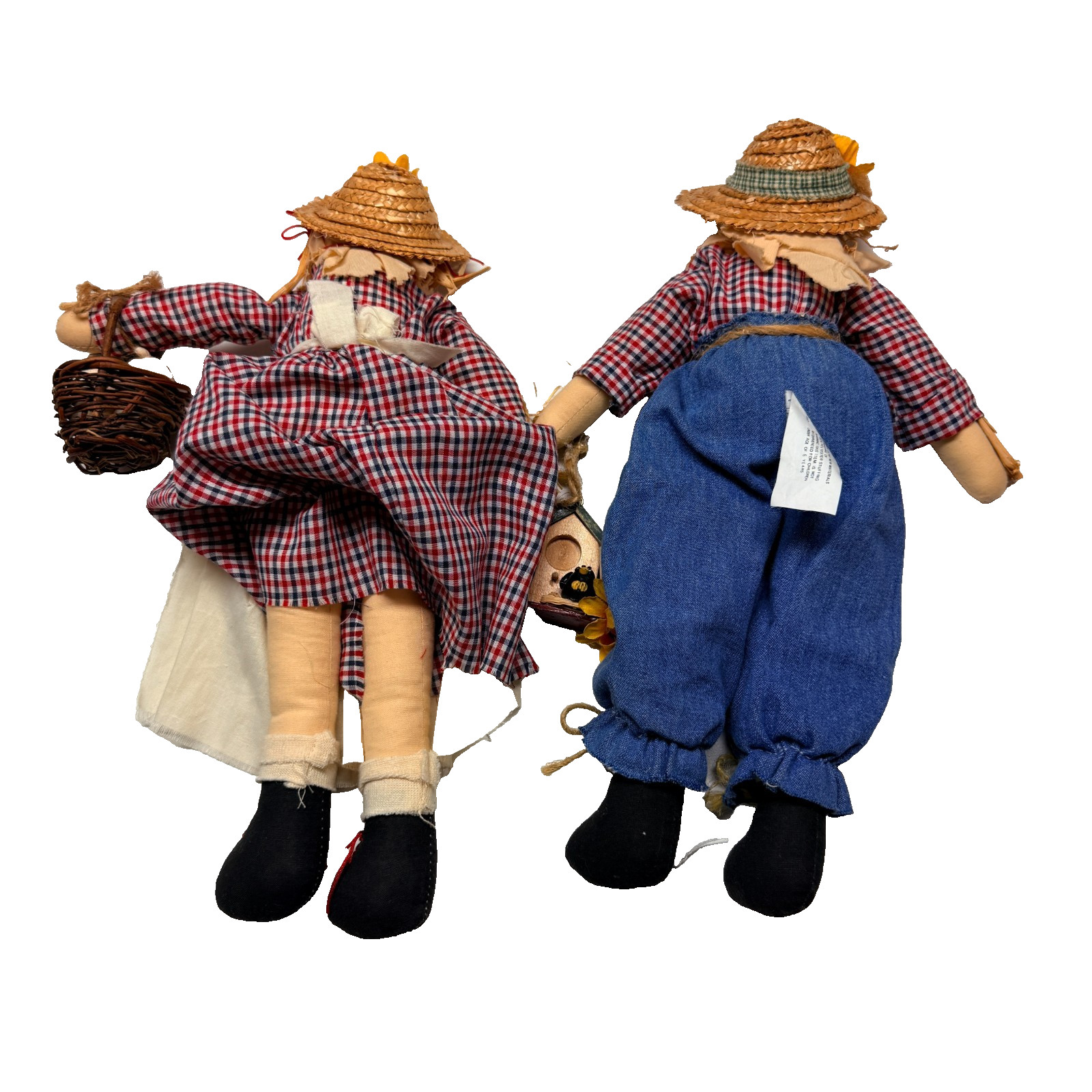 Thanksgiving Scarecrow Rag Doll Pair
