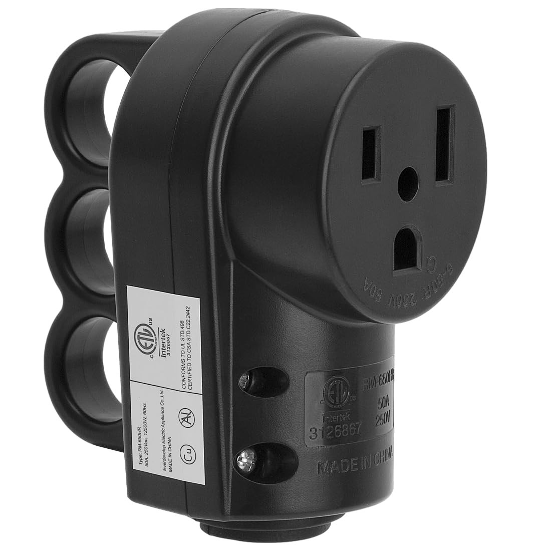 Nema 6-50R 50Amp 250V Female Welder Receptacle, 50A 250V Welder 3-Prong Femal