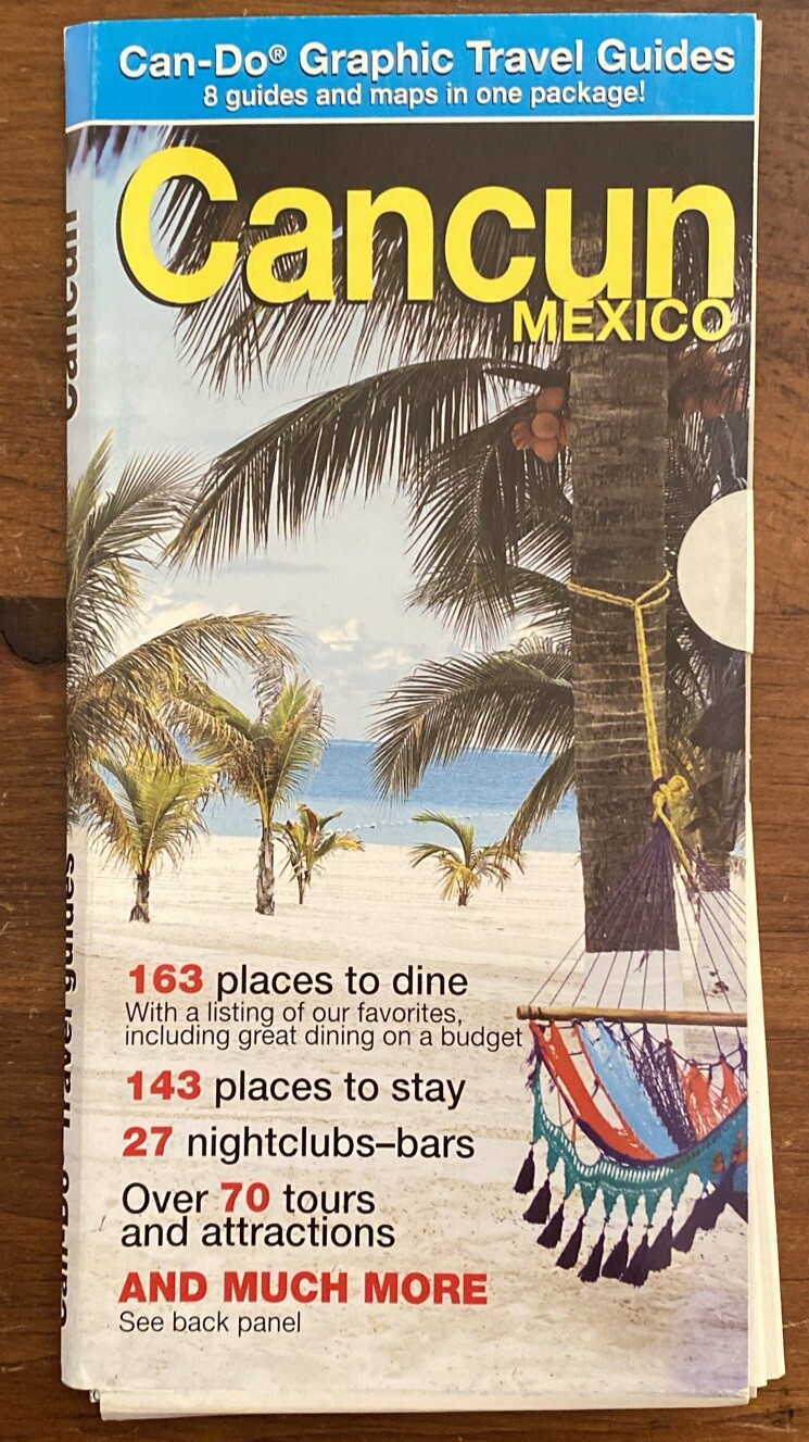 Cancun Mexico Can-Do Travel Guides Maps Set