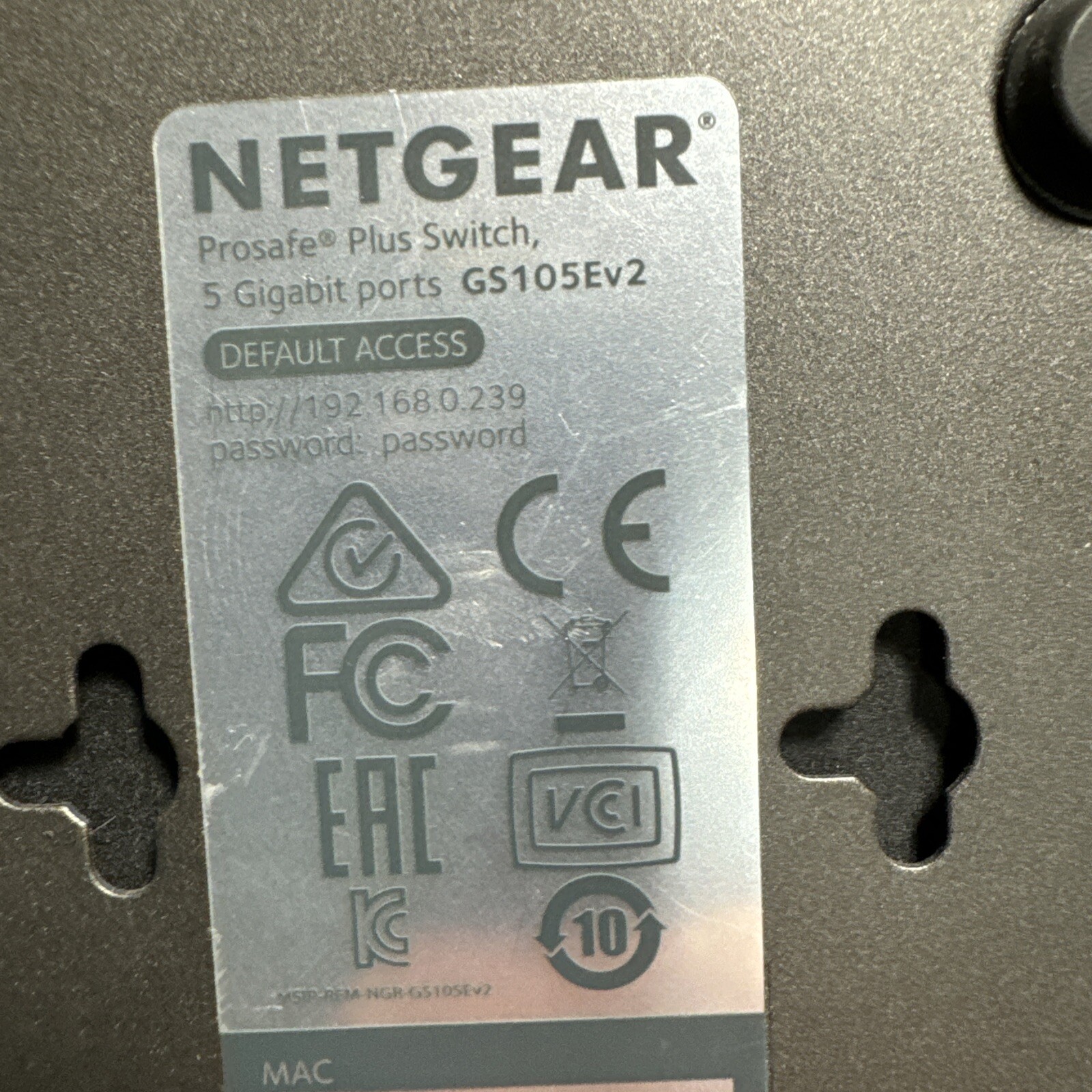NetGear ProSafe Plus - 5 Ports External Ethernet Switch - Great Condition