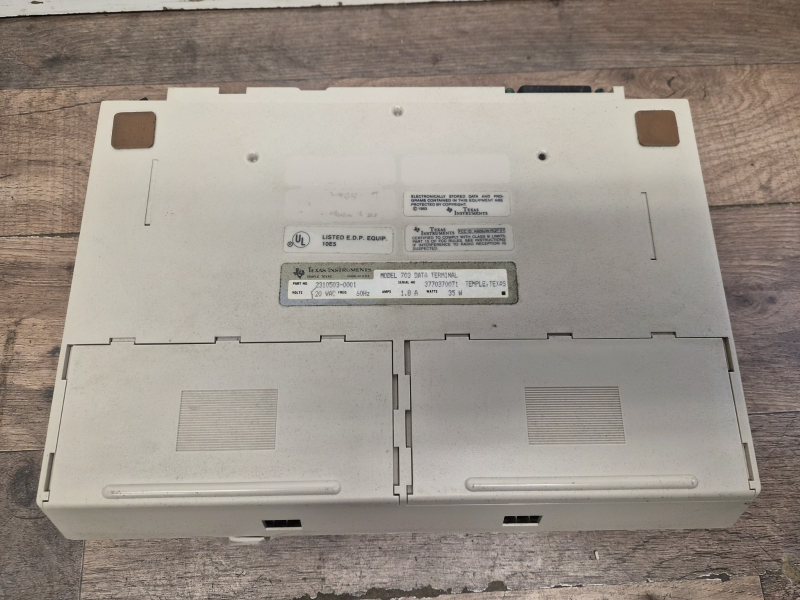 Texas Instruments Silent 700 Data/Serial Terminal Model 703