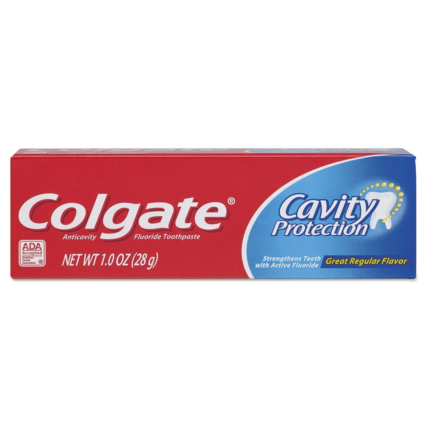 Colgate Cavity Protection Fluoride Toothpaste, Great Regular Flavor, Travel Size