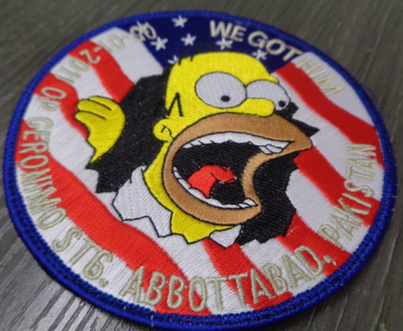 OFFICIAL JSOC SP OPS WE GOT HIM PATCH: SEAL OPERATRION GERONIMO 2011 RARE HOOK