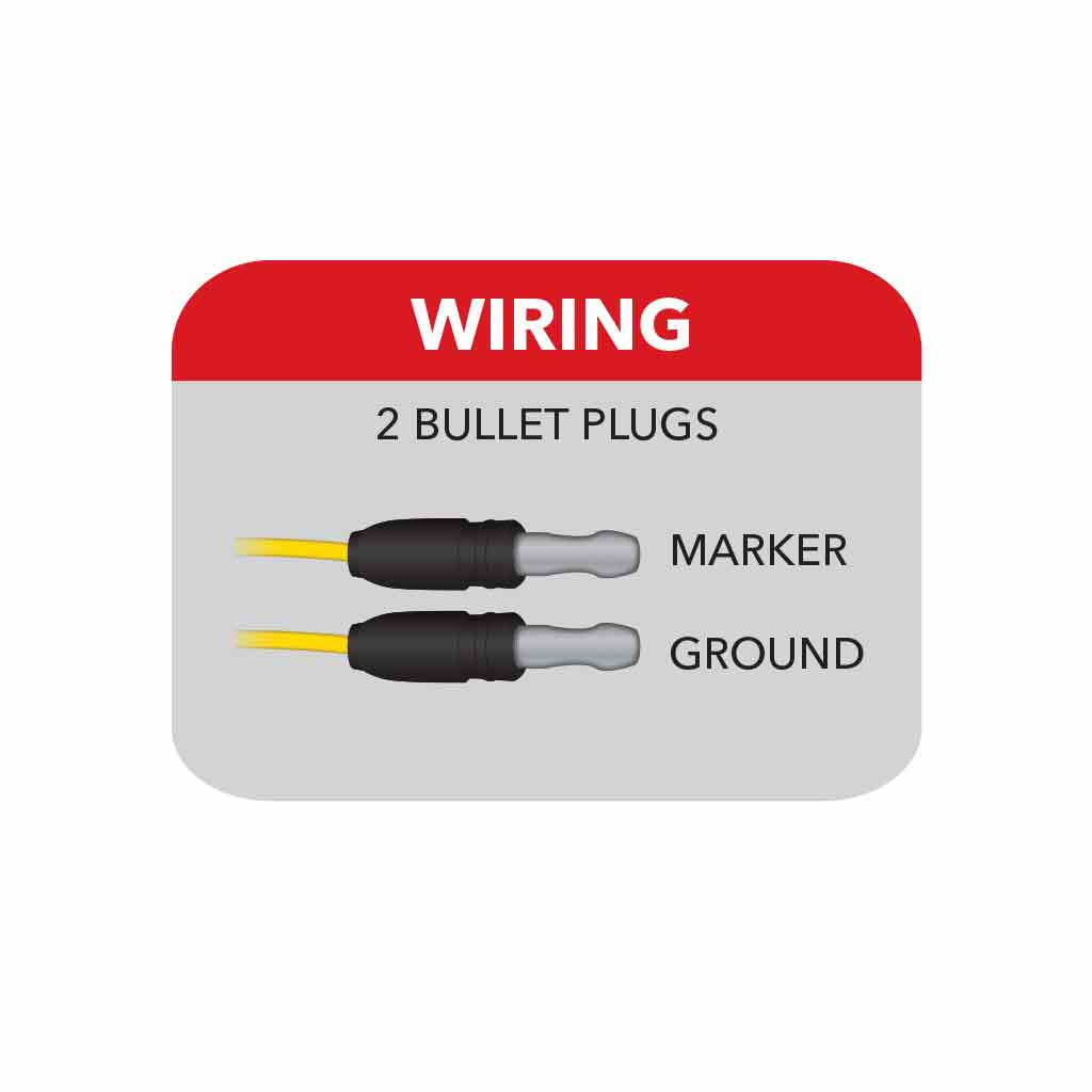Small Marker Flatline Clear Amber LED (13 Diodes)