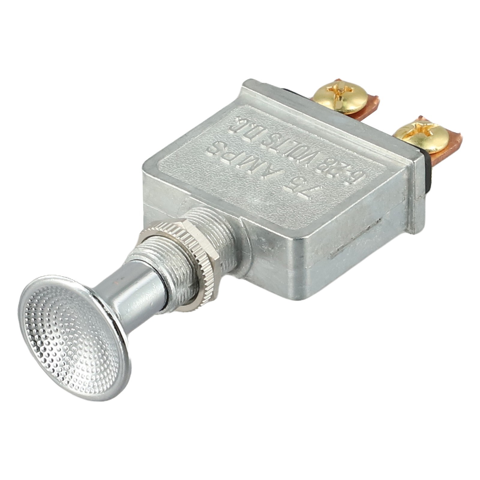 75 Amp Push for pull Switch Chrome Knob On Off For Vehicle Lighting