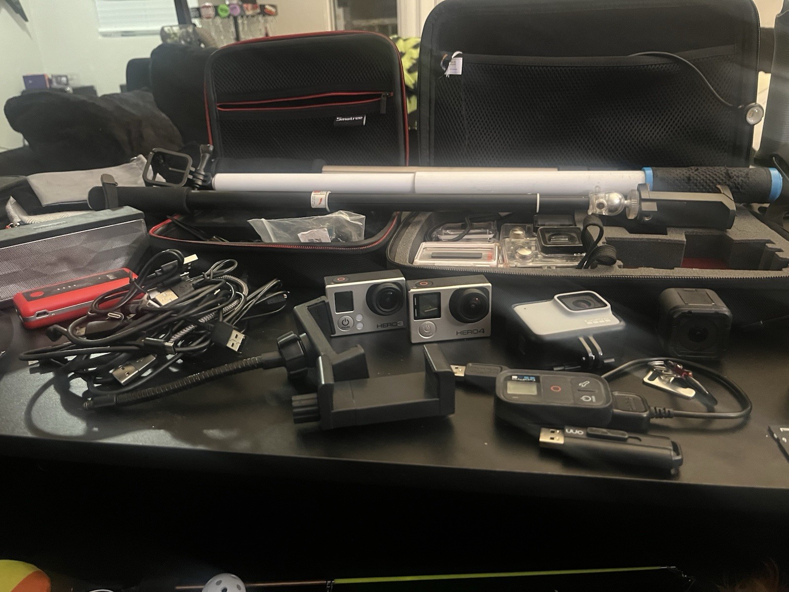 GoPro Bundle (Hero3,Hero4,Hero session,Hero7 White, Accessories, And much More!