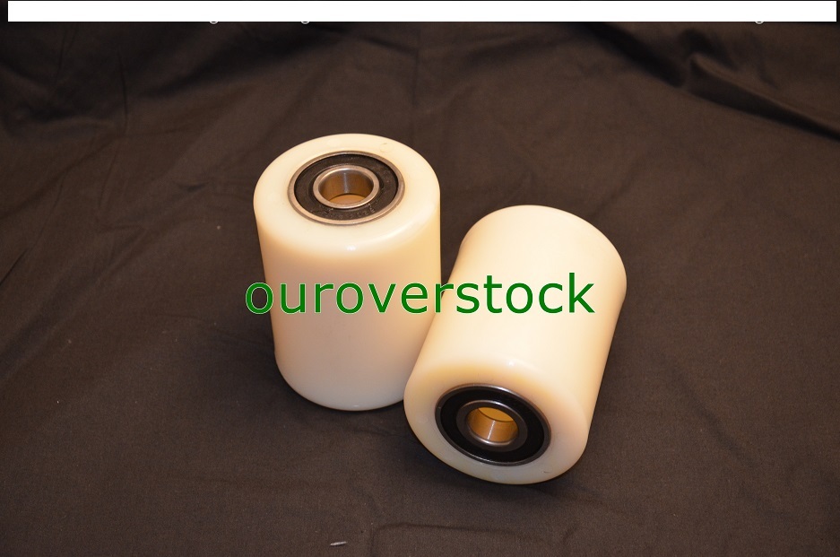 A Pair of Brand New Pallet Jack Nylon Load Wheels With Bearings