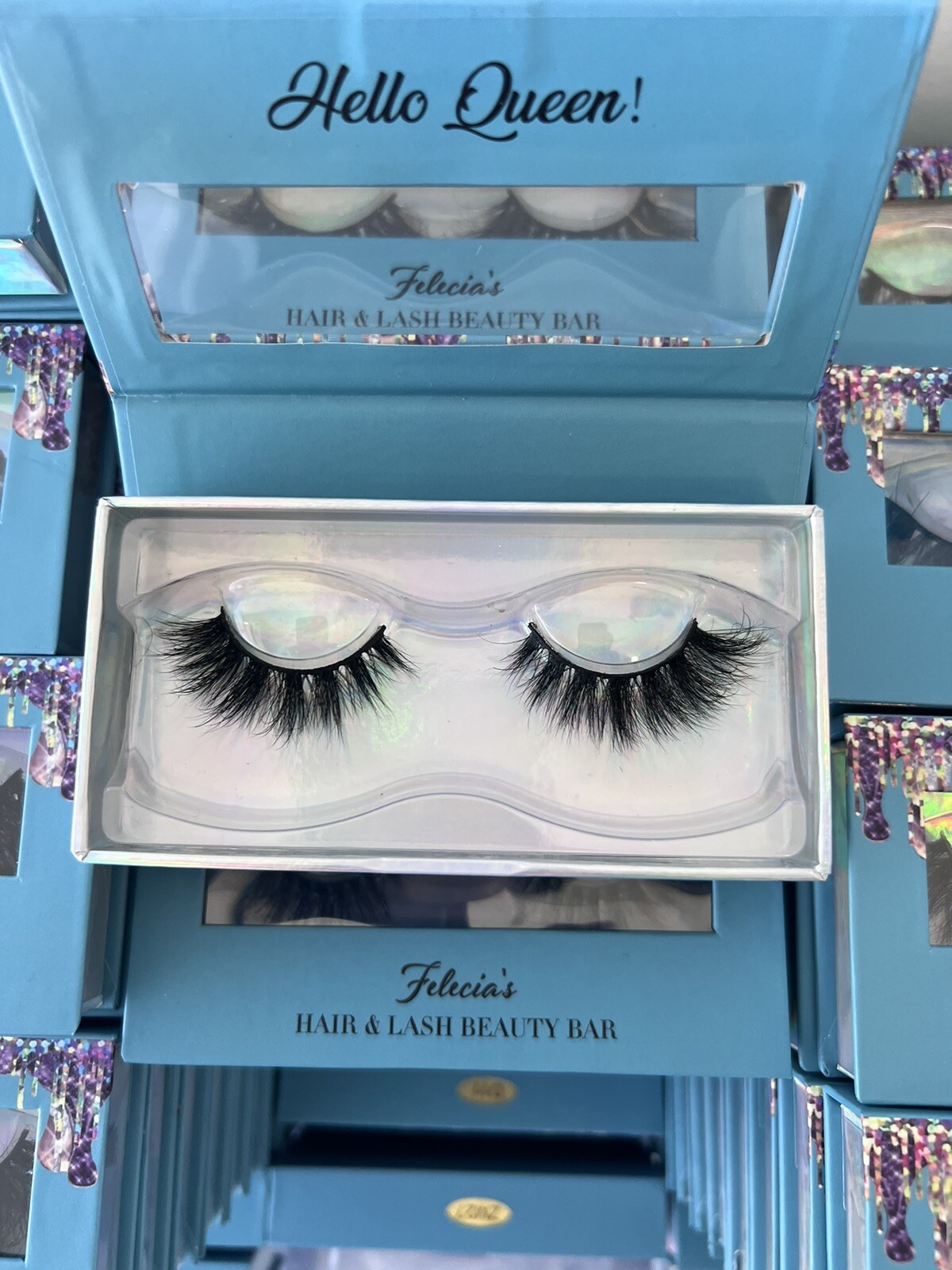 Mink Lashes fluffy false eyelashes, 18mm Dramatic look, Cat eye Apperance