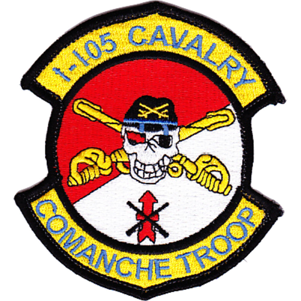 1st Squadron 105th Aviation Cavalry Regiment Color Patch Hook And Loop